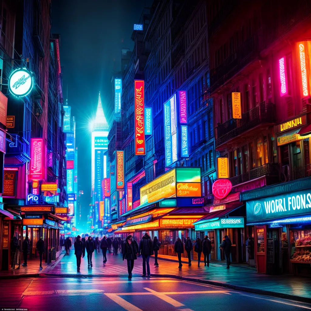 Fotos cidade noite neon passeio sonho