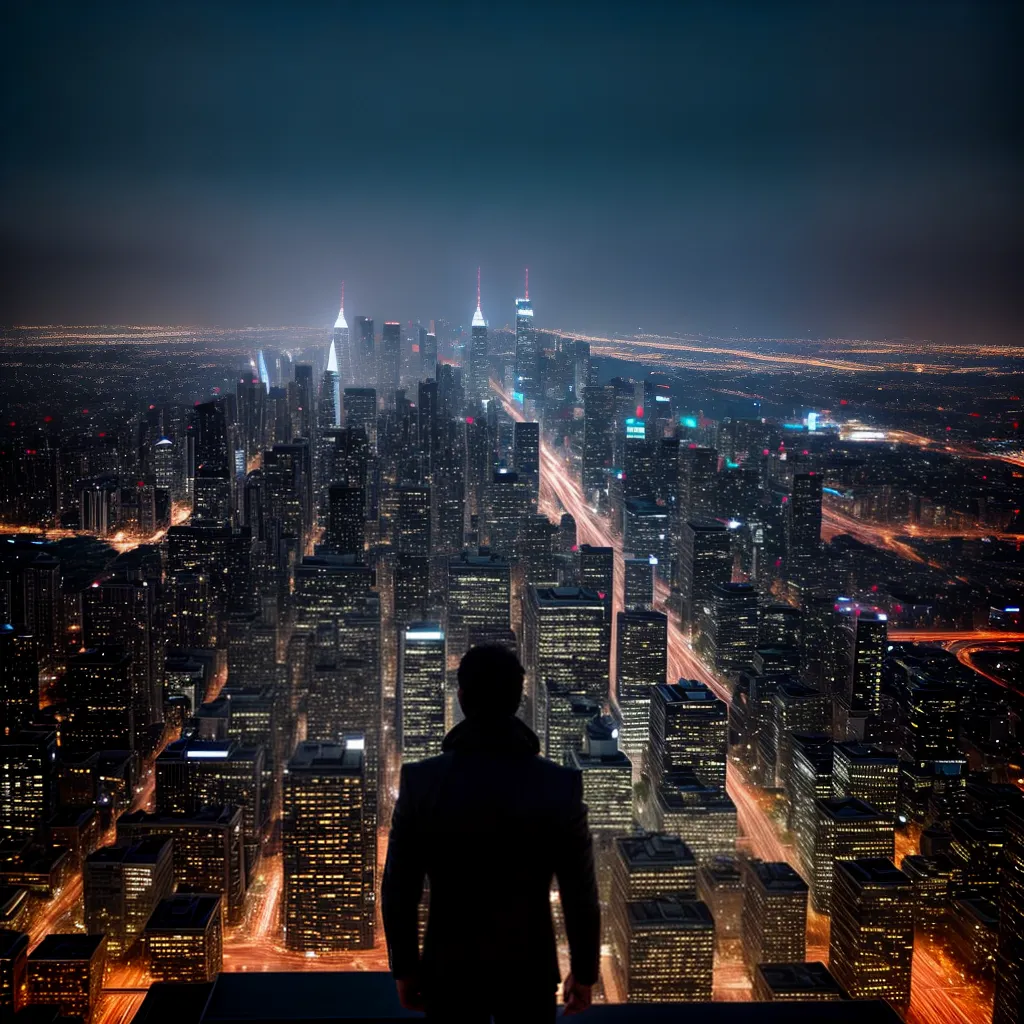 Fotos cidade noturna estrelas aventura