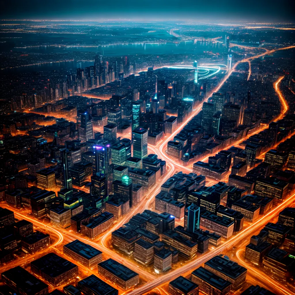 Sonho com Cidade Noturna: Significado e Interpretação 5 Fotos cidade noturna luzes aerea sonho