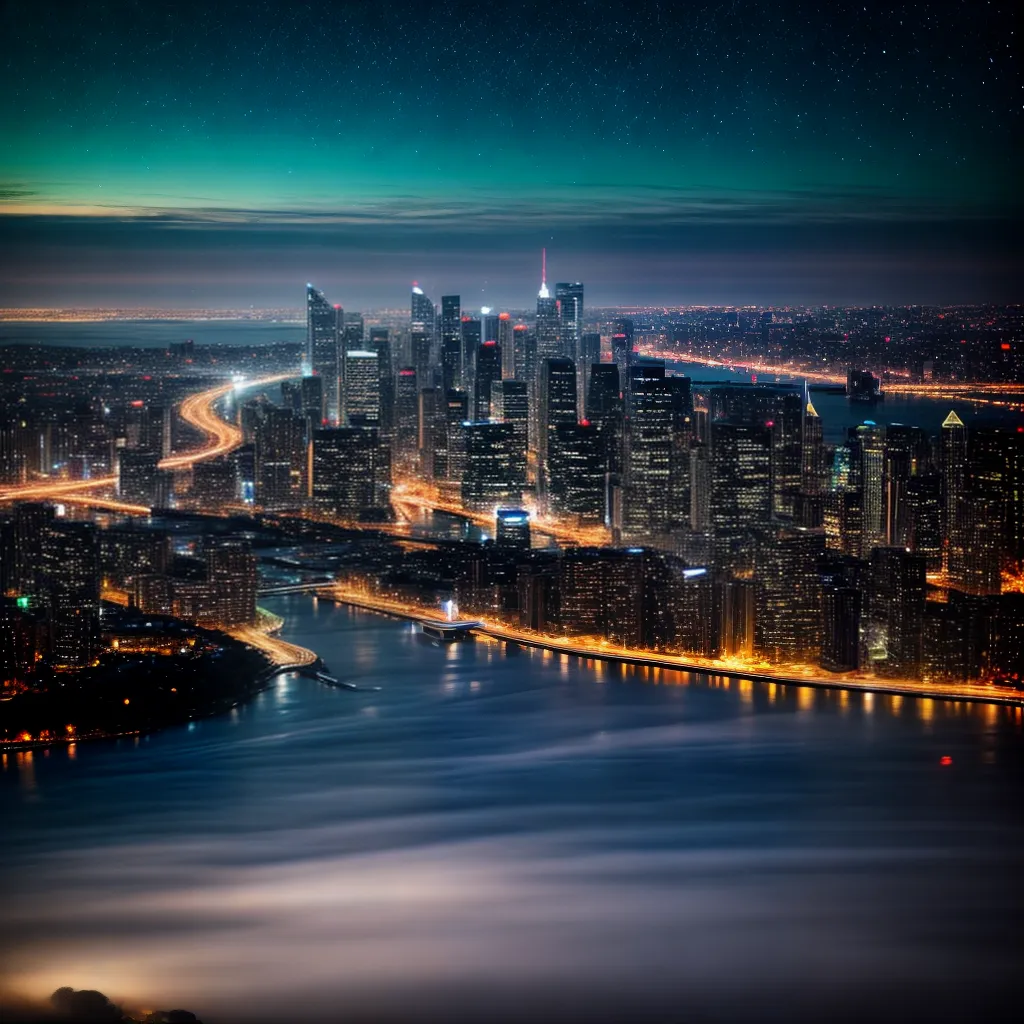 ificam os Sonhos com Luzes e Brilhos 3 Fotos cidade noturna luzes agua brilho