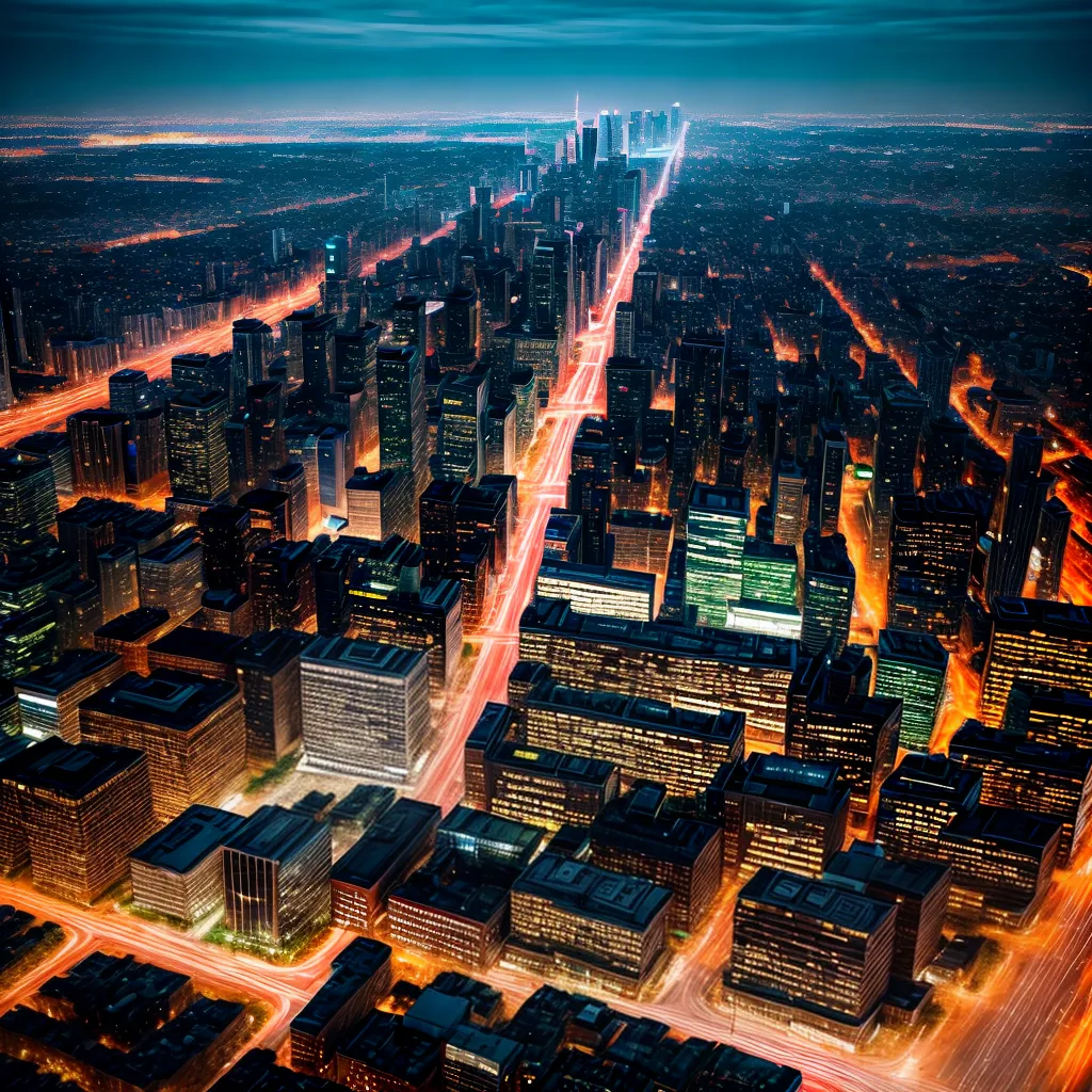 Fotos cidade noturna luzes energia oportunidade
