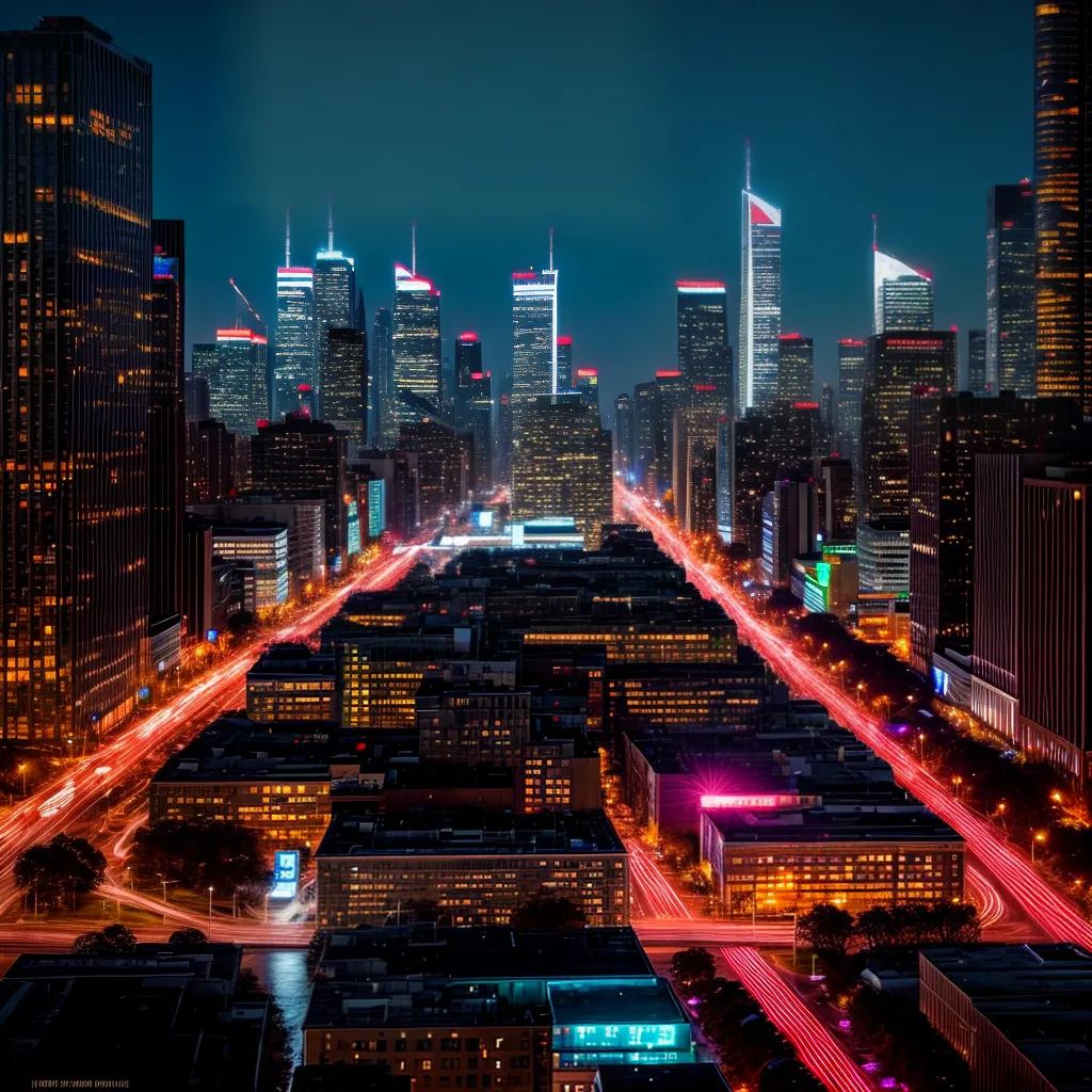Descubra o que significa sonhar com vida noturna 2 Fotos cidade noturna luzes energia riscos