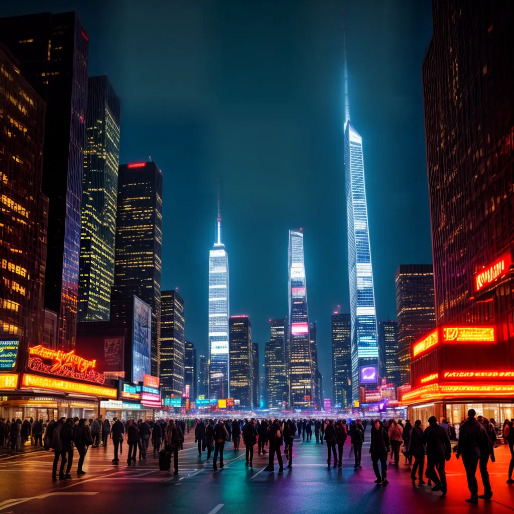 Fotos cidade noturna luzes energia vida