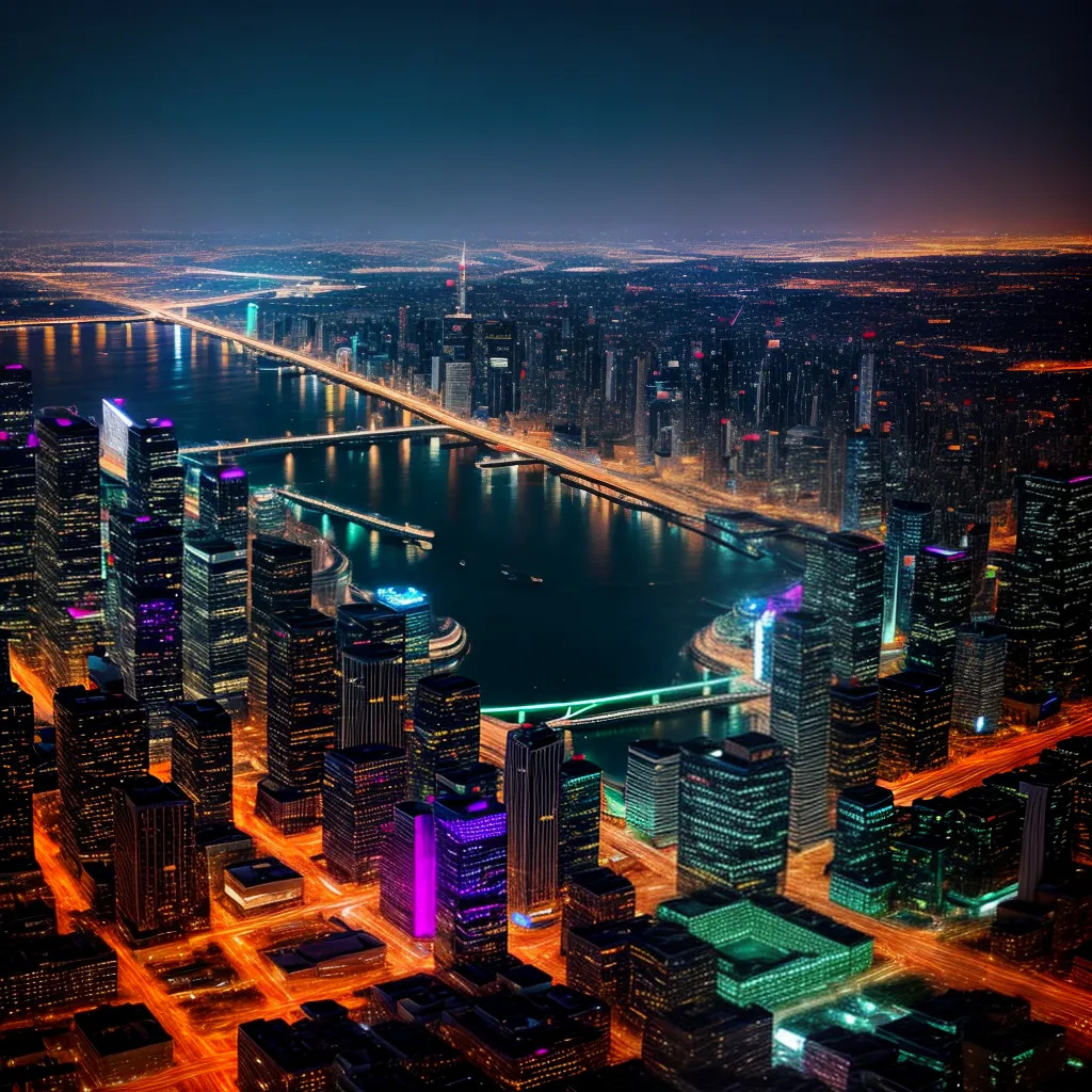 Fotos cidade noturna silhueta neon sonhos