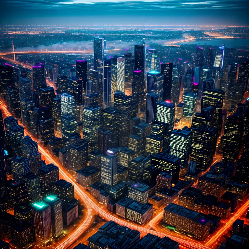 Entenda o Significado de Sonhar com o Brilho da Era Moderna 4 Fotos cidade noturna skyline moderno luzes neon
