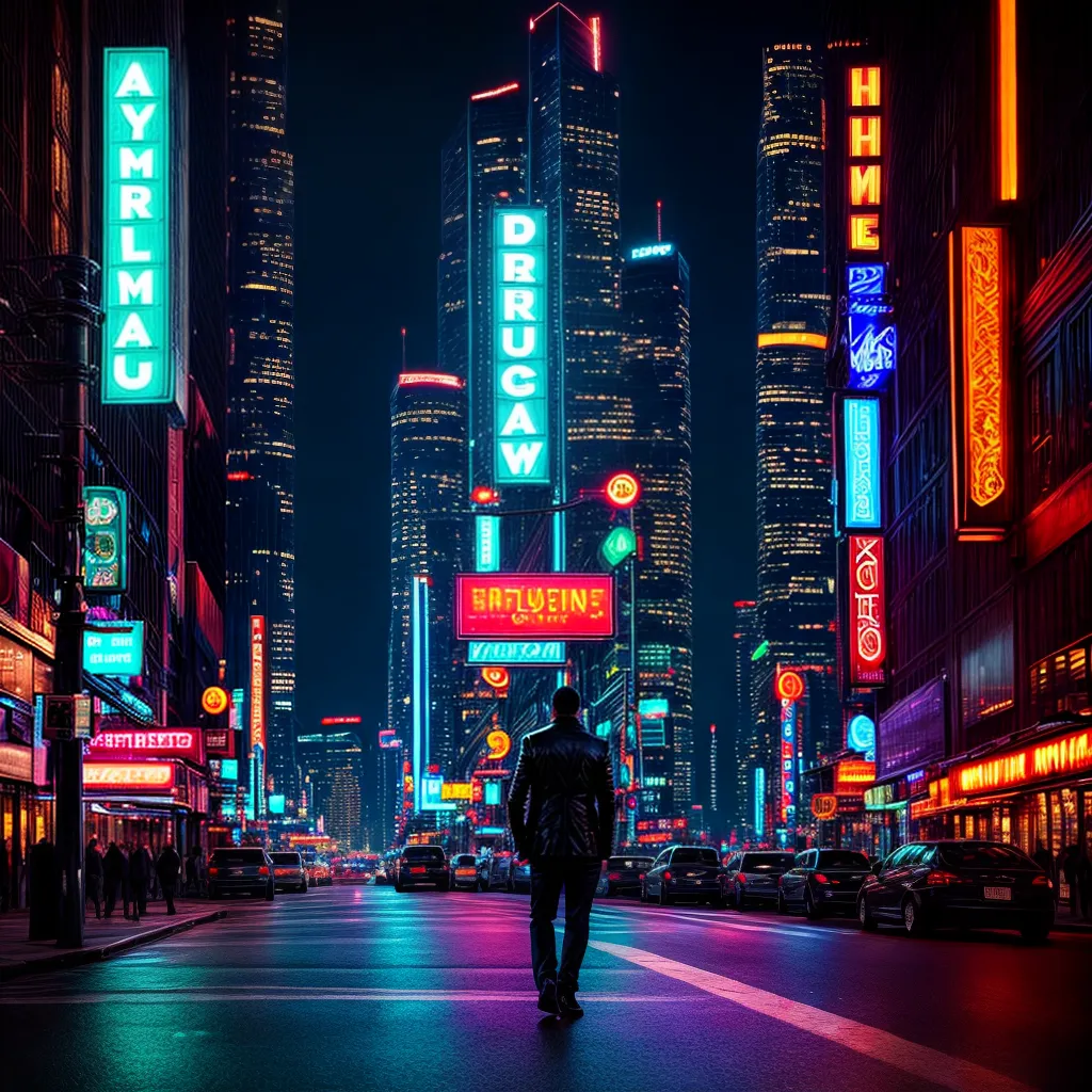 Descubra os Significados de Sonhar com a Vida Noturna. 5 Fotos cidade noturna solidao neon