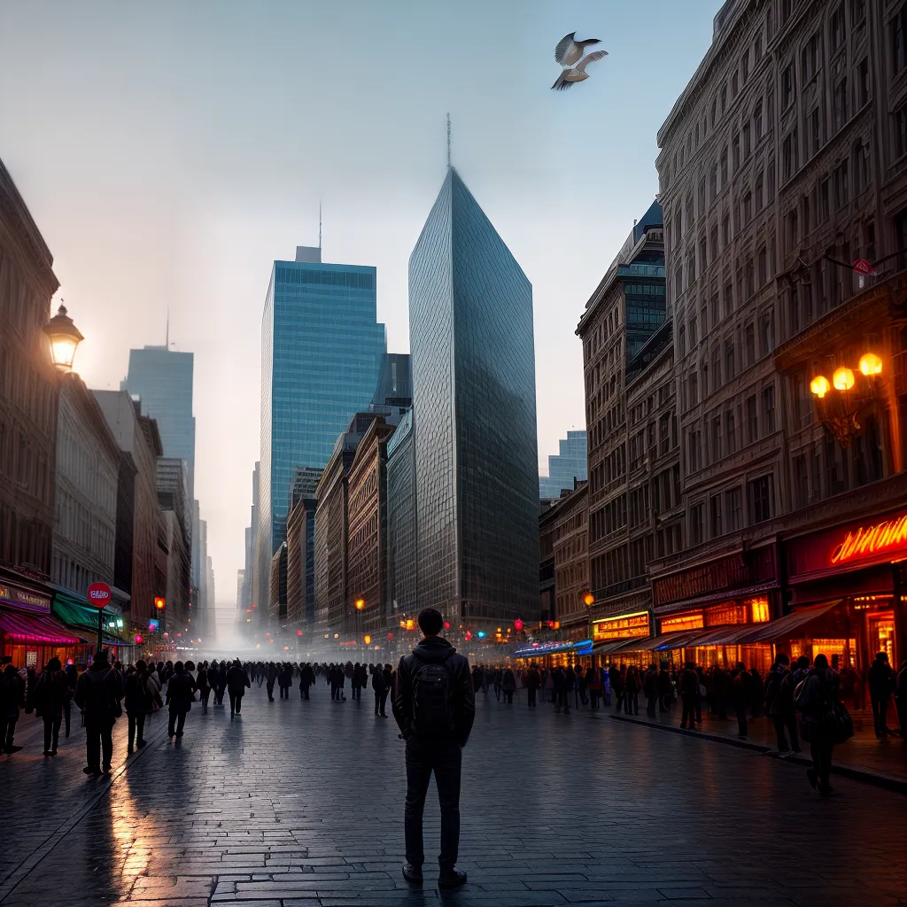Fotos cidade sonhos nuvens passaros baloes