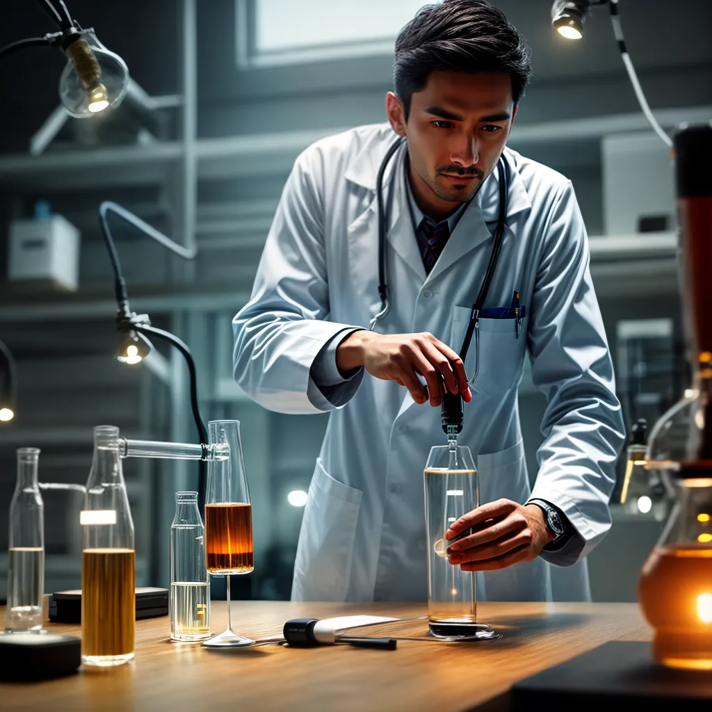 Descubra o que significa sonhar com Antifúngicos e Produção. 2 Fotos cientista laboratorio antifungico