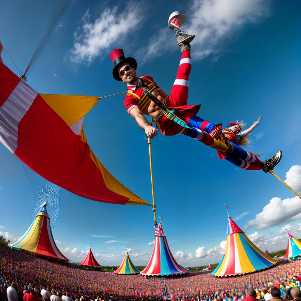 Entenda o Significado de Sonhar com Espetáculos 5 Fotos circo ceu azul clown acrobata