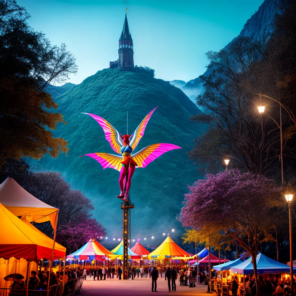 Fotos circo magico sonhos arte