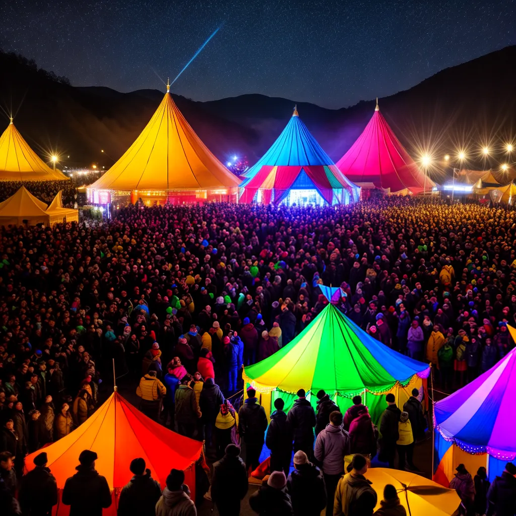 Descubra o Que Significa Sonhar com Espetáculo e Se Surpreenda 3 Fotos circo noite estrelas multidao show