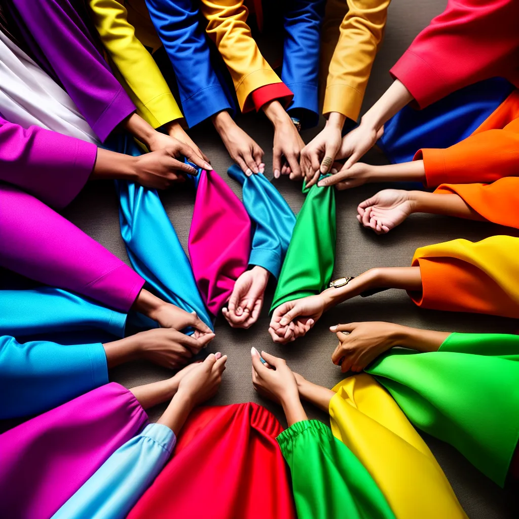 Fotos circulo sorrisos cores simbolos uniao