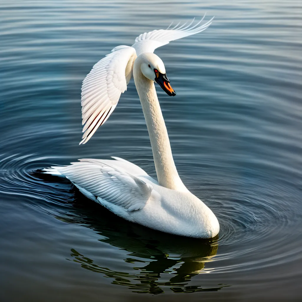 Fotos cisne branco lago calmo pureza criatividade