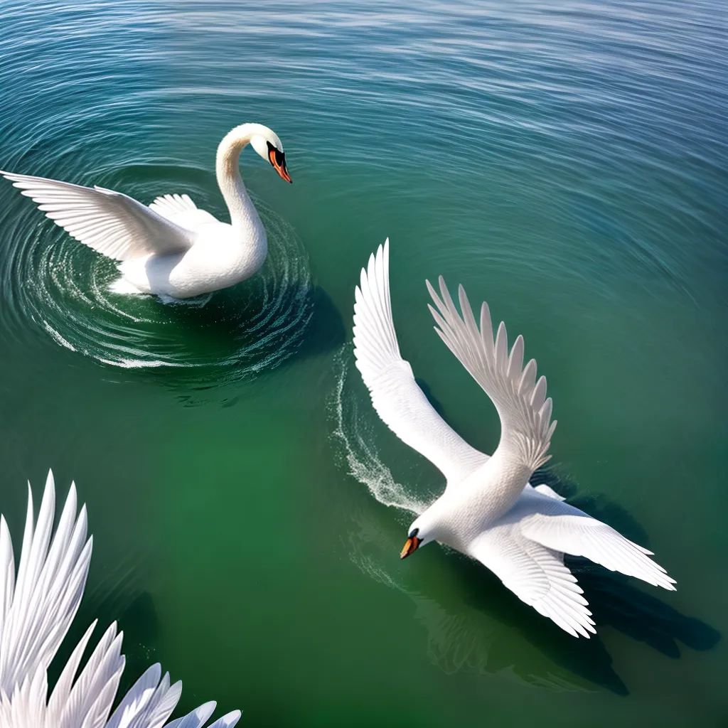 Fotos cisne branco negro majestoso