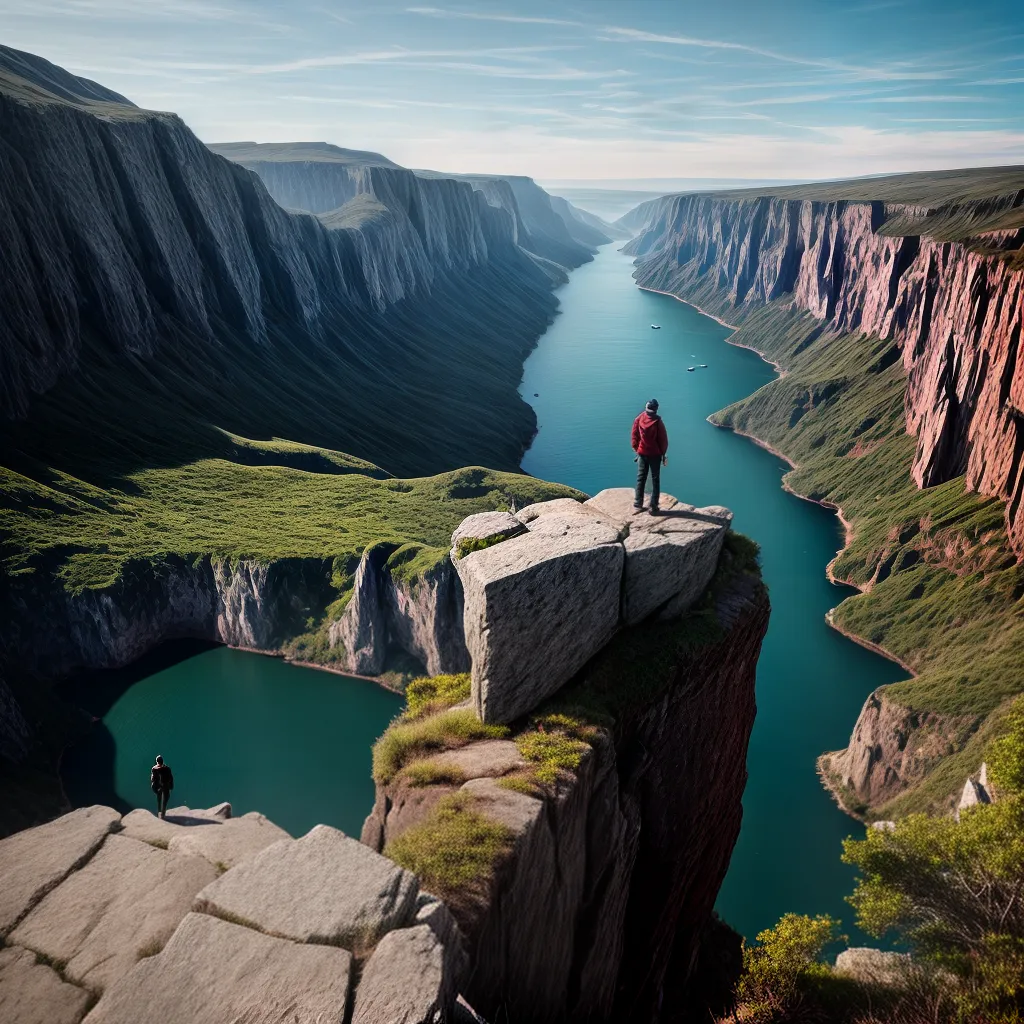 Fotos cliff abismo medo equilibrio