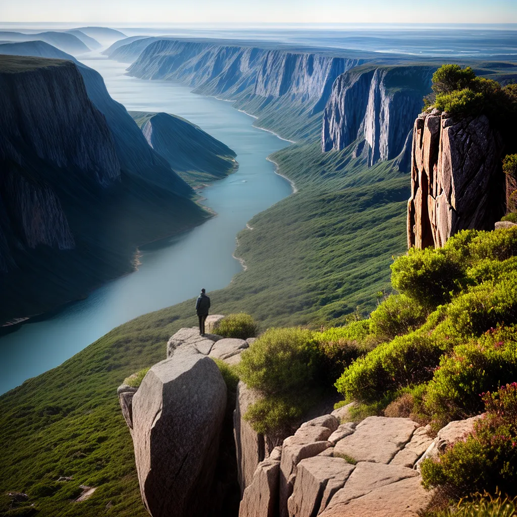 Fotos cliff contemplacao pressao equilibrio
