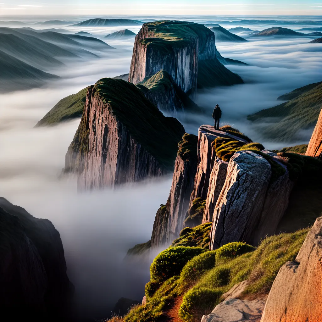 Descubra o Significado de Sonhar com Insegurança e Incerteza 5 Fotos cliff inseguro incerto fog abismo