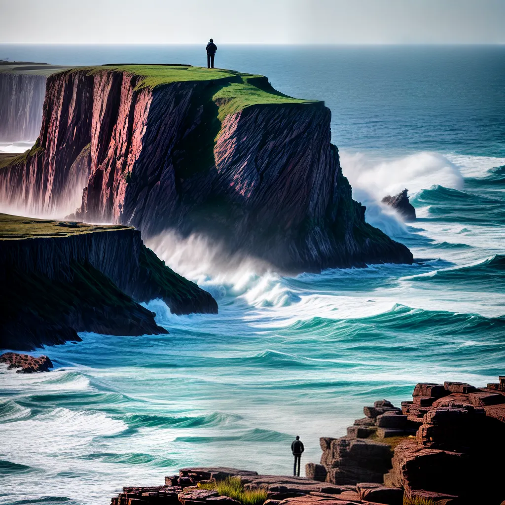 Desalinhamento: O que de Fato Significa Sonhar com Descompass 6 Fotos cliff mar agitado inseguranca