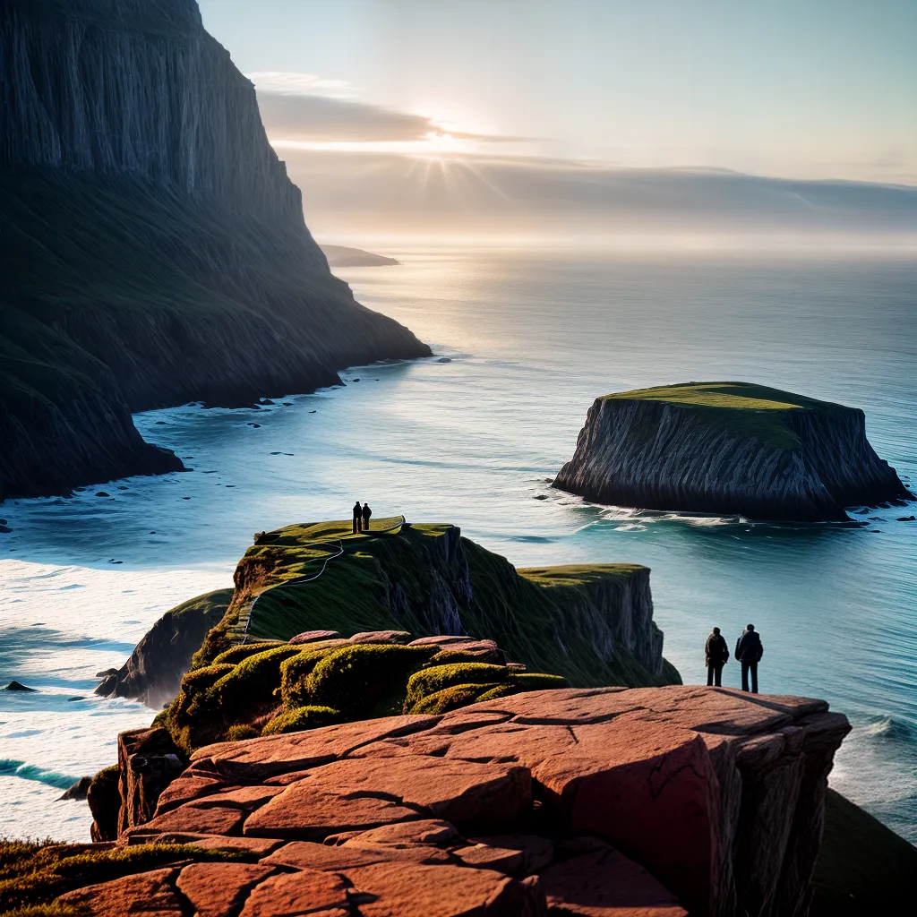Fotos cliff mar reliquia luz firme