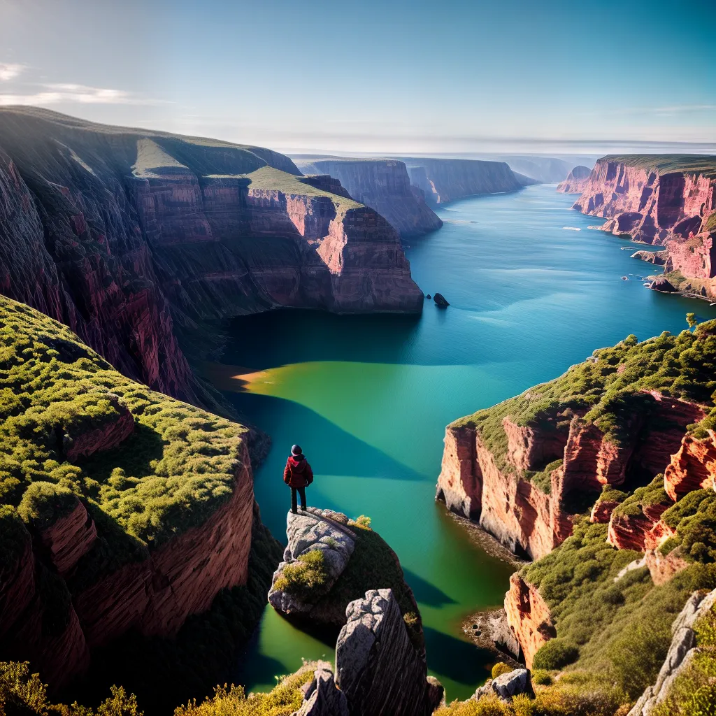 Viajando pela Onipresença dos Sonhos 4 Fotos cliff paisagem colorida liberdade