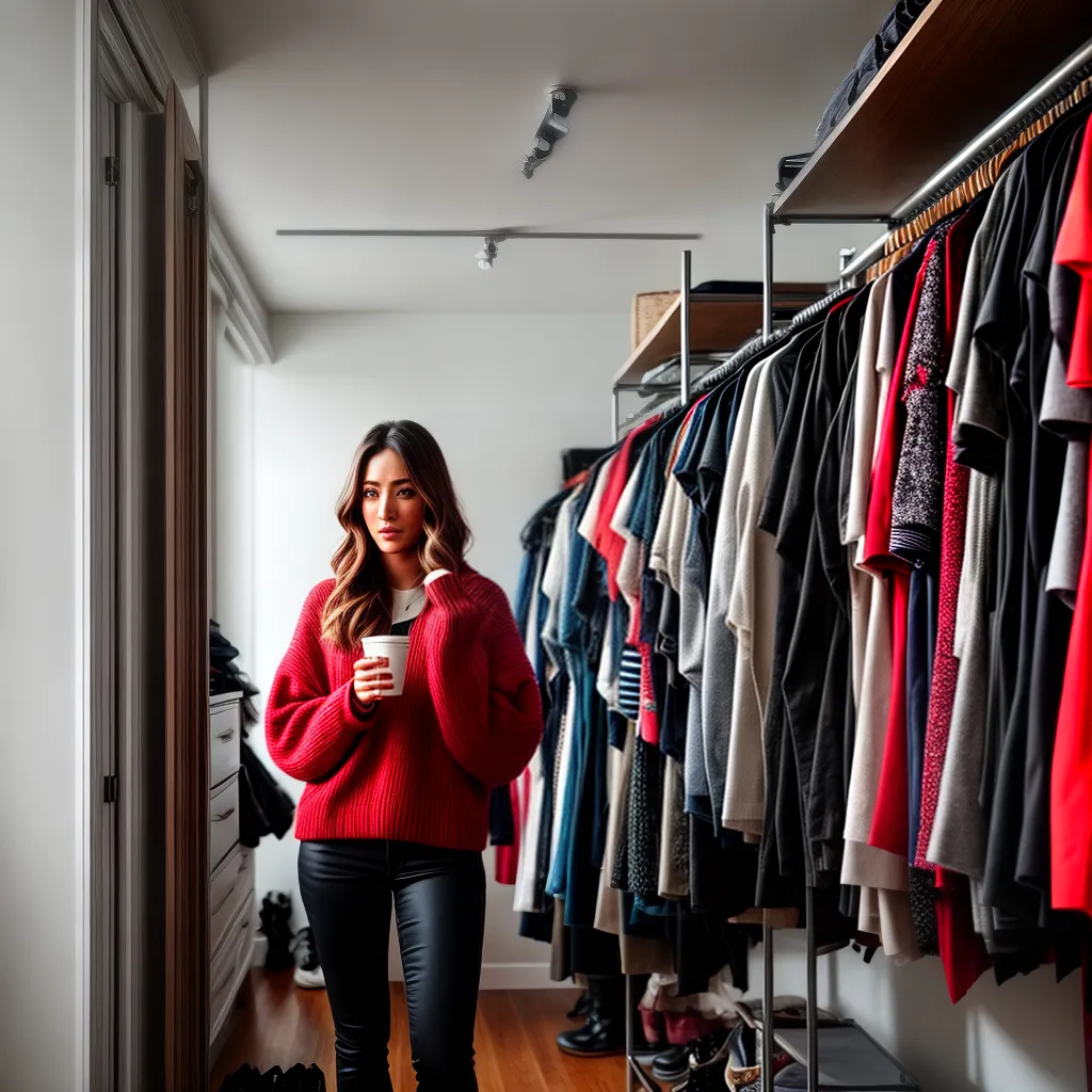 Fotos closet confuso roupas bolhas pensamento