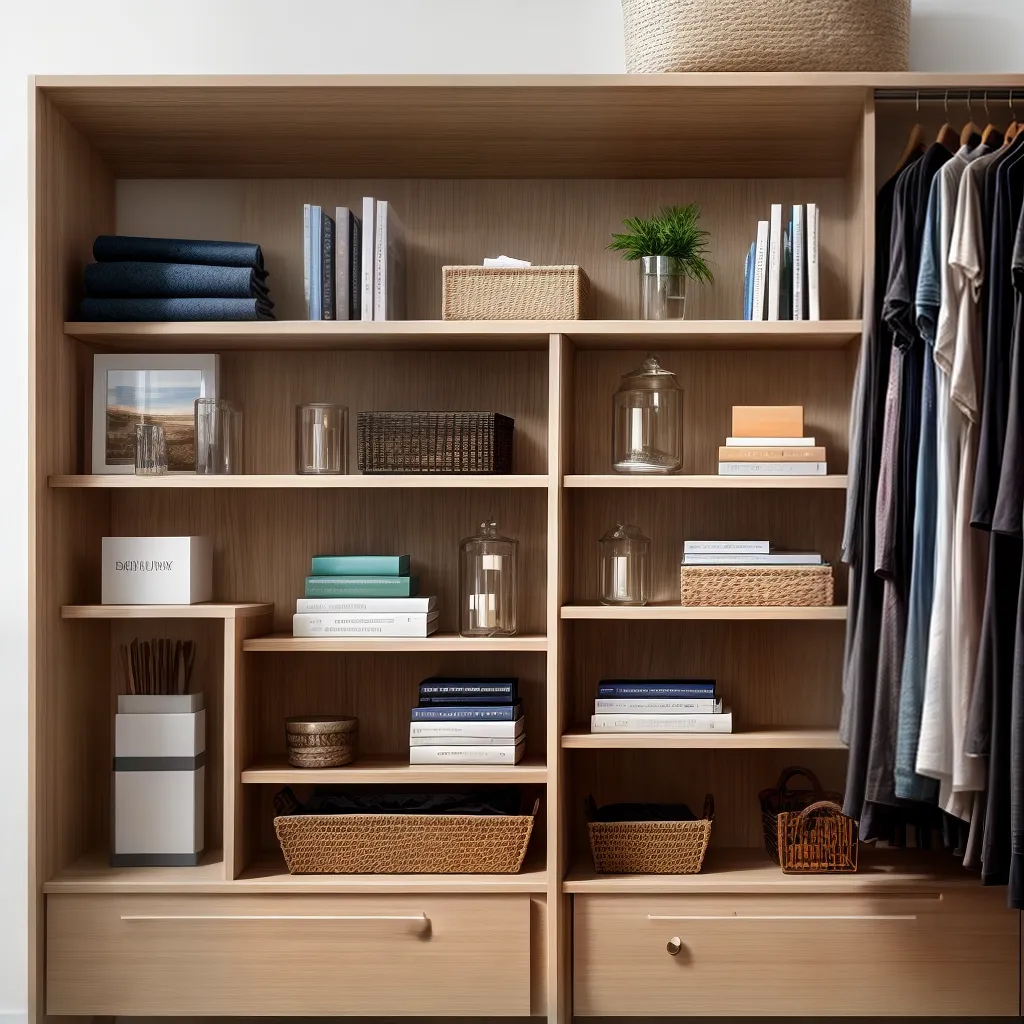 Fotos closet organizado caixas rotuladas