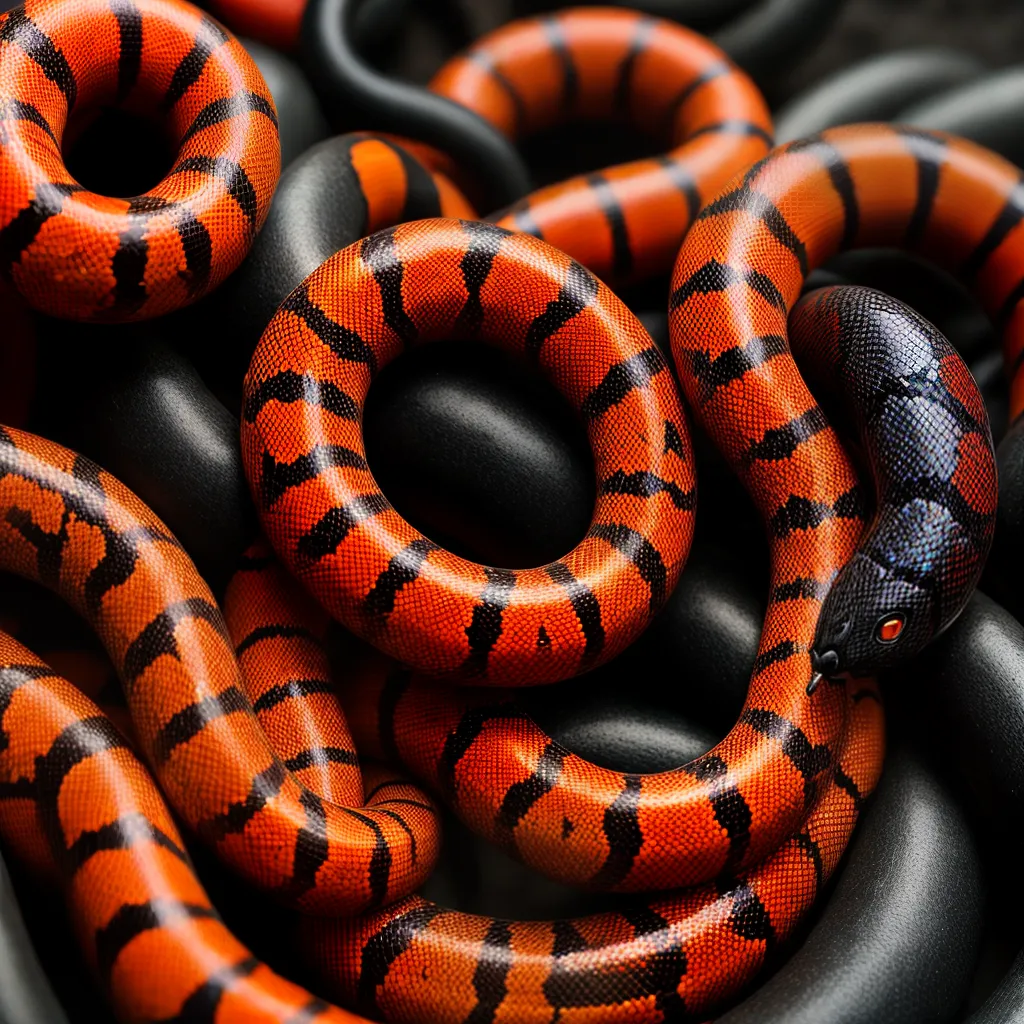 Fotos cobra coral listras vermelho amarelo preto