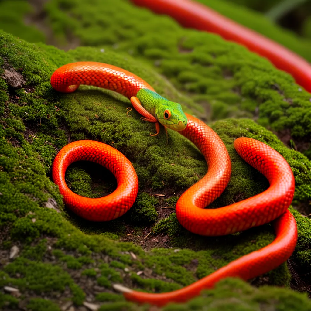 Fotos cobra coral vermelha amarela grama
