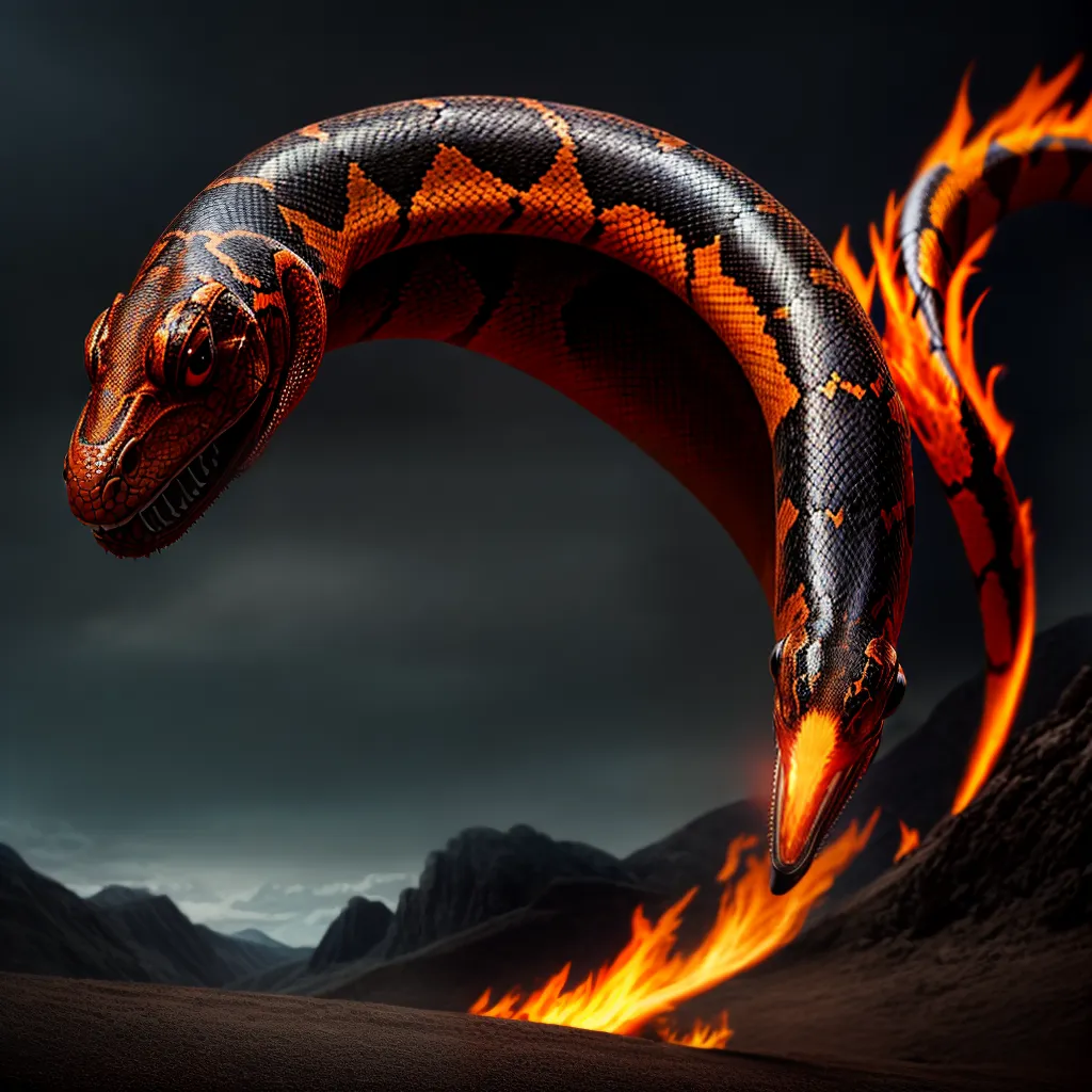 Fotos cobra fogo ameaca sombrio alerta