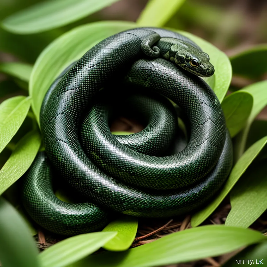 Fotos cobra folhas verdes olhos
