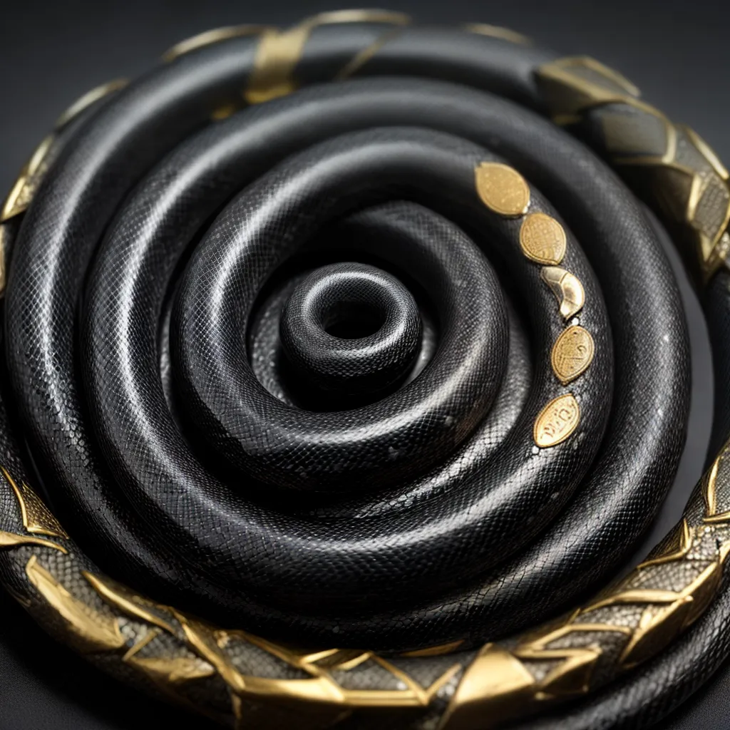 Desvendando Enigmas noturnos: Significado de Sonhar com Cobras e Dinheiro 3 Fotos cobra misteriosa moedas brilhantes