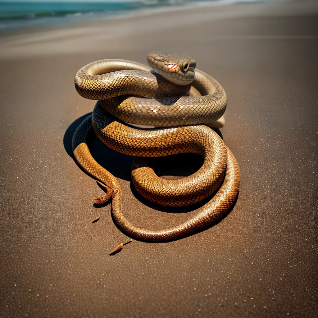 Fotos cobra muda pele praia transformacao