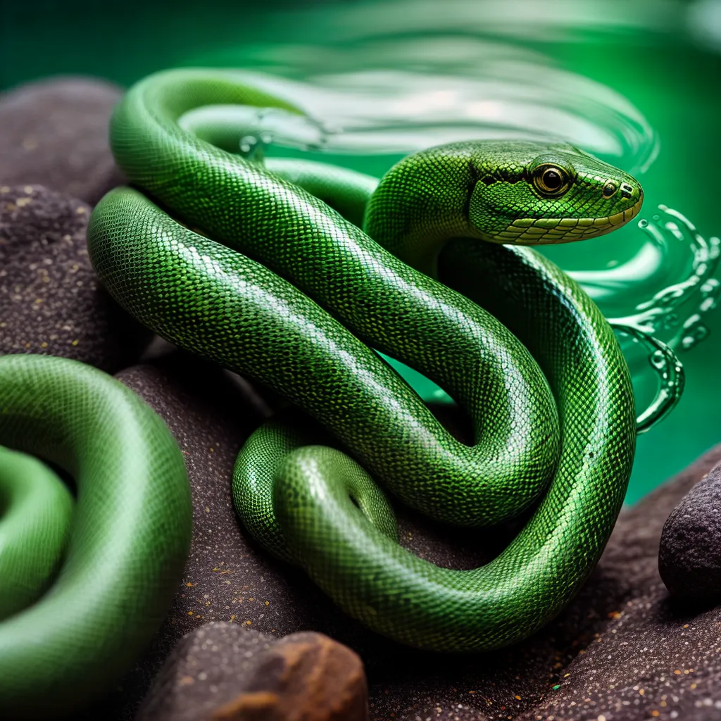 Descubra o Significado dos Sonhos com Serpentes na Água 6 Fotos cobra nadando agua cristalina 1