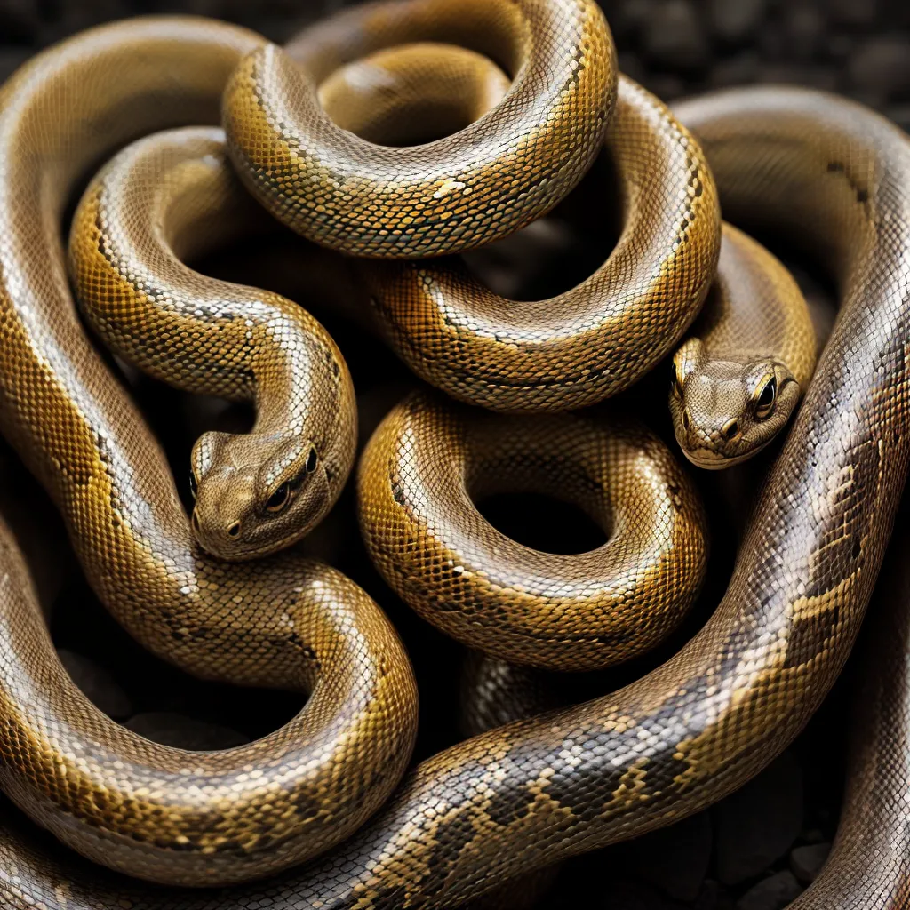 Fotos cobra olhar fascinante escamas fundo natural