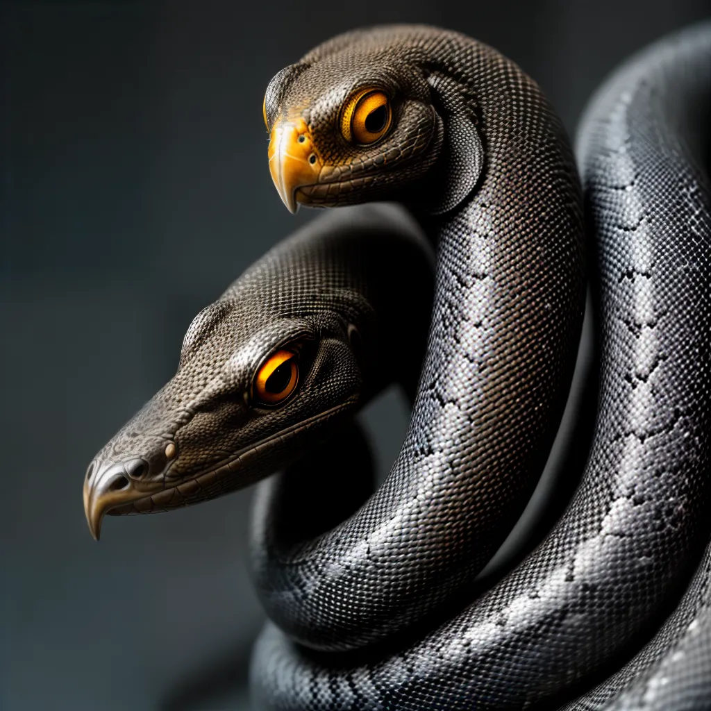 Fotos cobra olhar penetrante escamas brilhantes