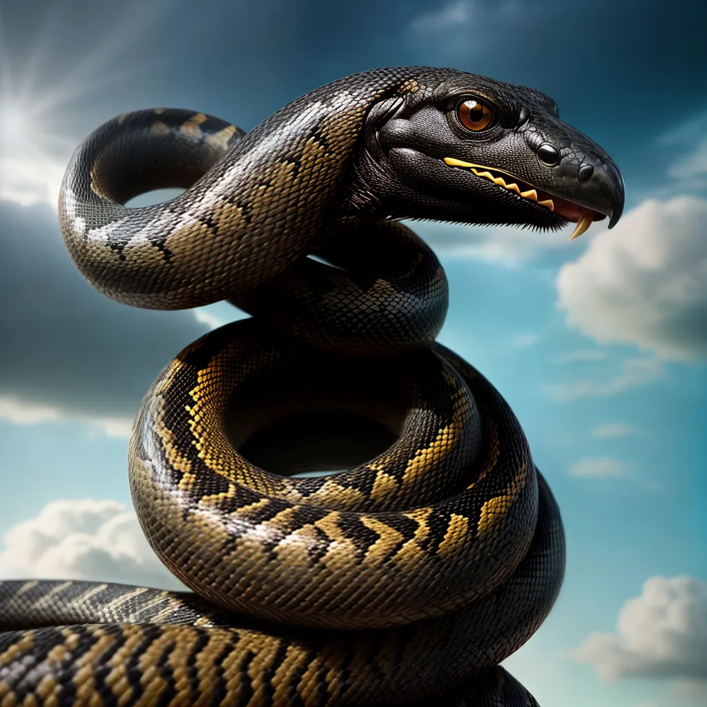 Fotos cobra sonho nuvens olhos