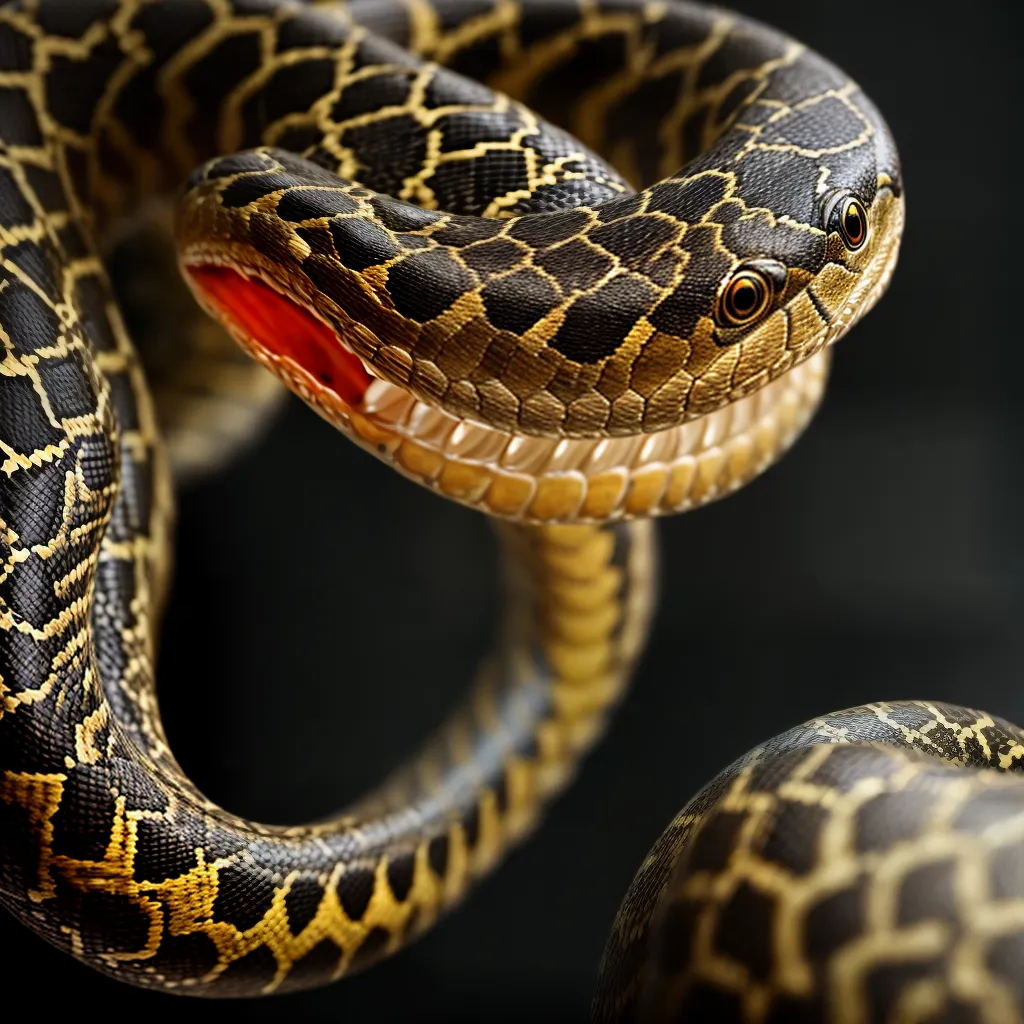 Fotos cobra venenosa fangs perigo