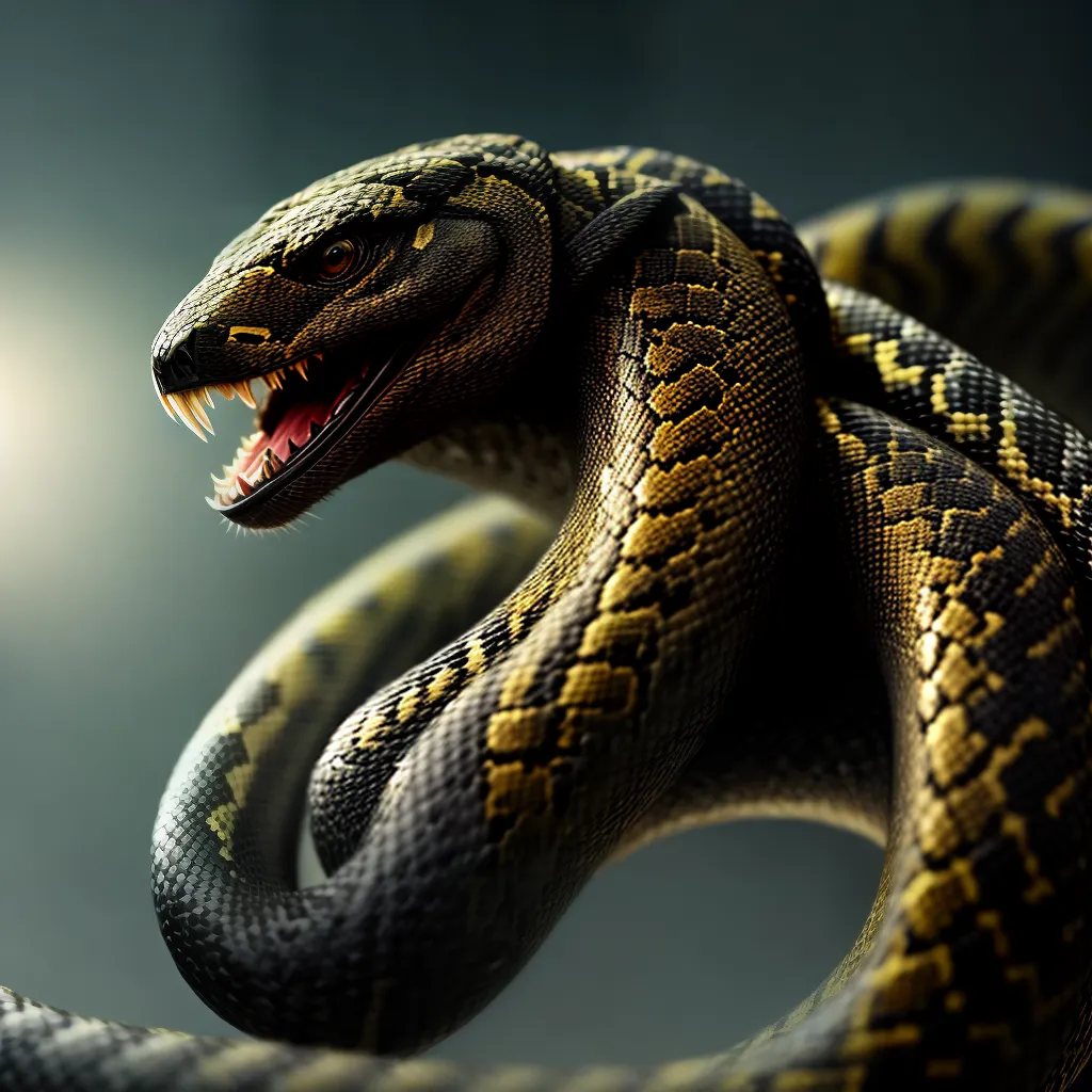 Desvendando o significado de sonhar com cobra venenosa. 6 Fotos cobra venenosa olhos presa alerta