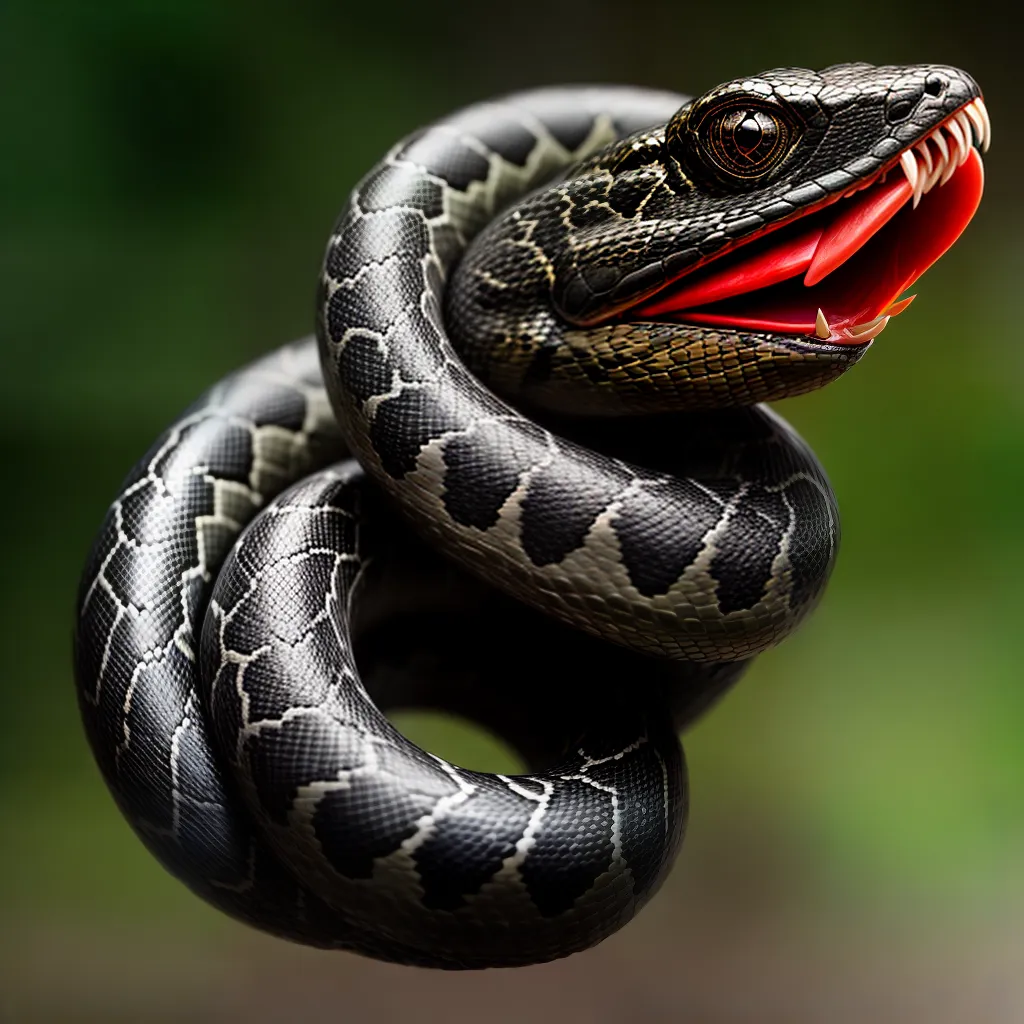 Fotos cobra venenosa pronta atacar