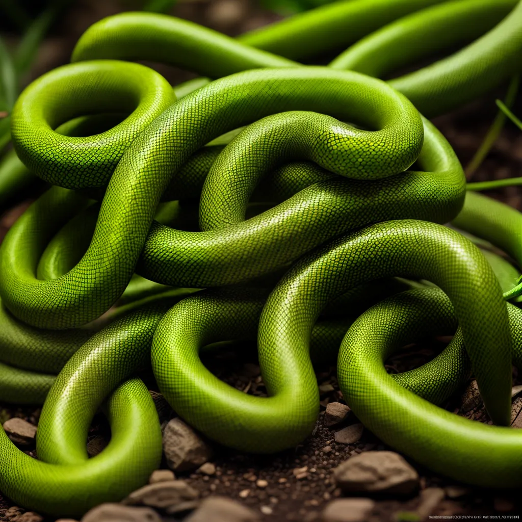 Descubra o que Significa Sonhar com Jiboia em seu Jardim. 3 Fotos cobra verde jardim olhar