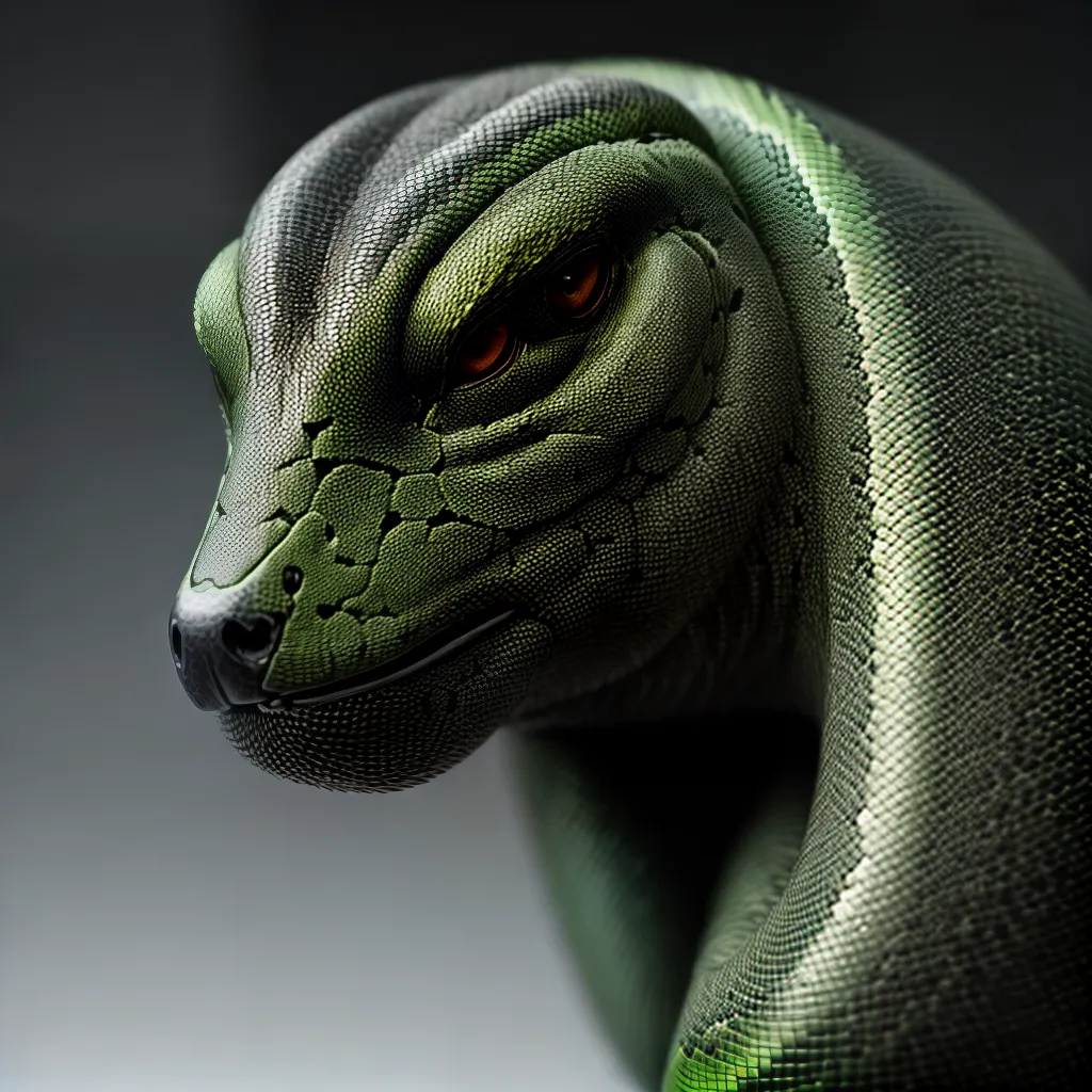 Desvendando o Significado de Sonhar com Cobras Cinzas e Verdes 6 Fotos cobra verde olhar intenso
