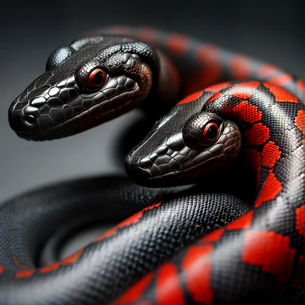Fotos cobra vermelha preta olhos cam