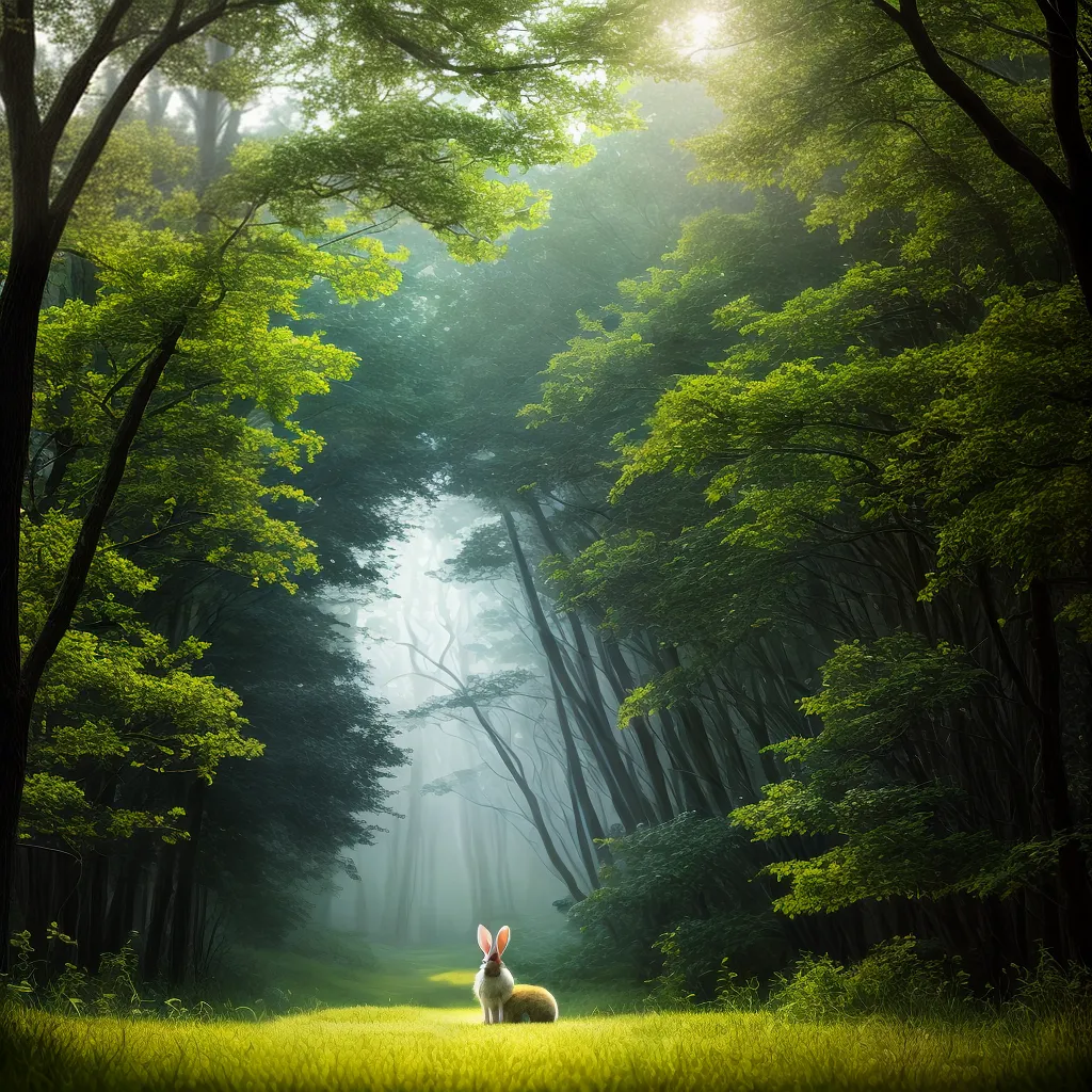 Coelho em sonhos: significado e interpretação 3 Fotos coelho sonhos floresta serenidade