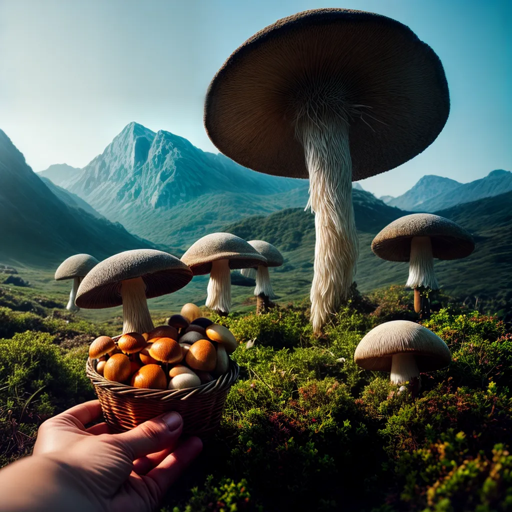 Fotos cogumelos cesta sonhos misterio
