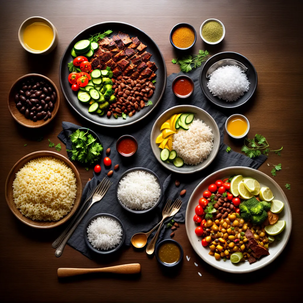 Fotos comida brasileira arroz feijao farofa