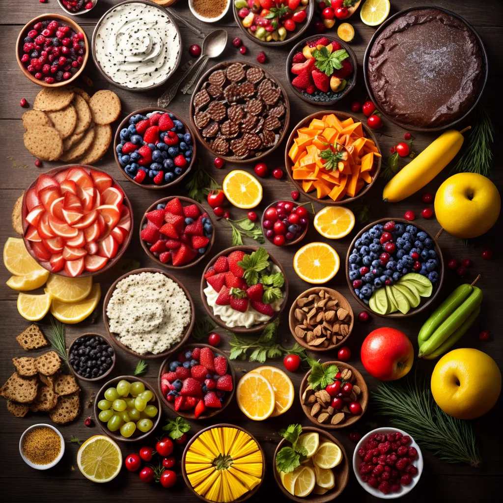 Fotos comida colorida simbolos indulgencia