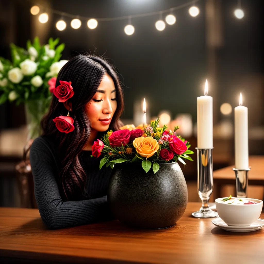 Conexão Com O Divino Através Do Sabor 6 Fotos comida saborear velas flores divino