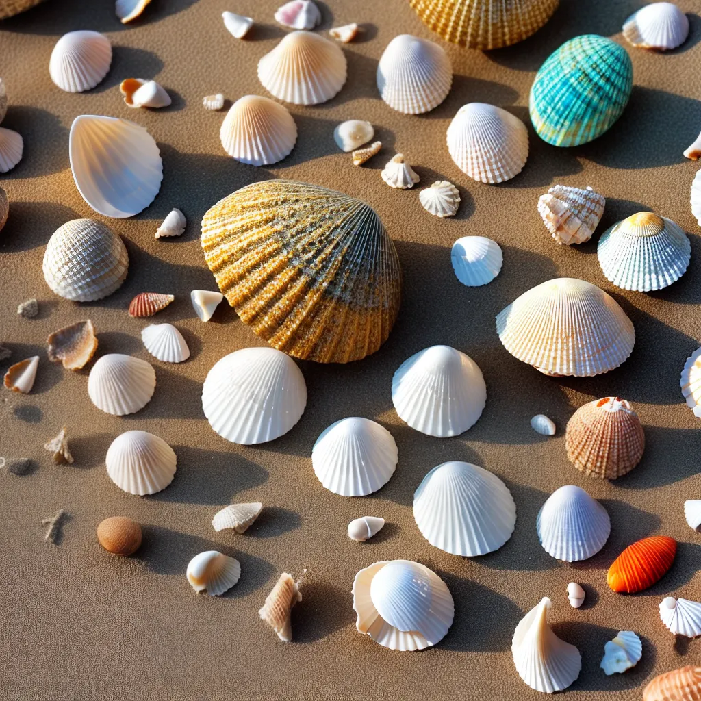 Título: Simbologias de Sonhar com Conchas, Ostras e Pérolas nas Praias do Brasil 6 Fotos conchas praia ondas simbolismo
