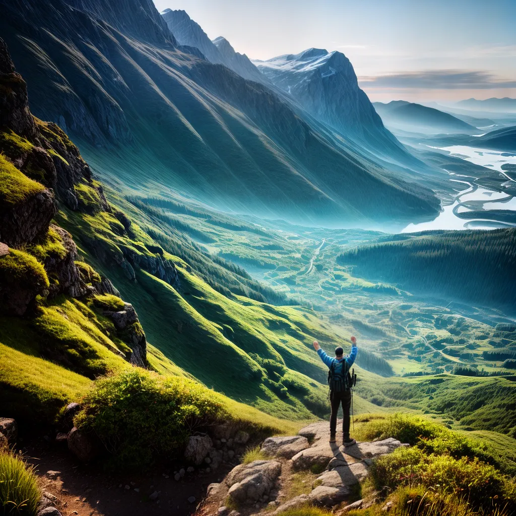 Conexão com a Natureza: Qual o Significado de Sonhar com Trilhas e Montanhas? 4 Fotos conquista montanha natureza cenico