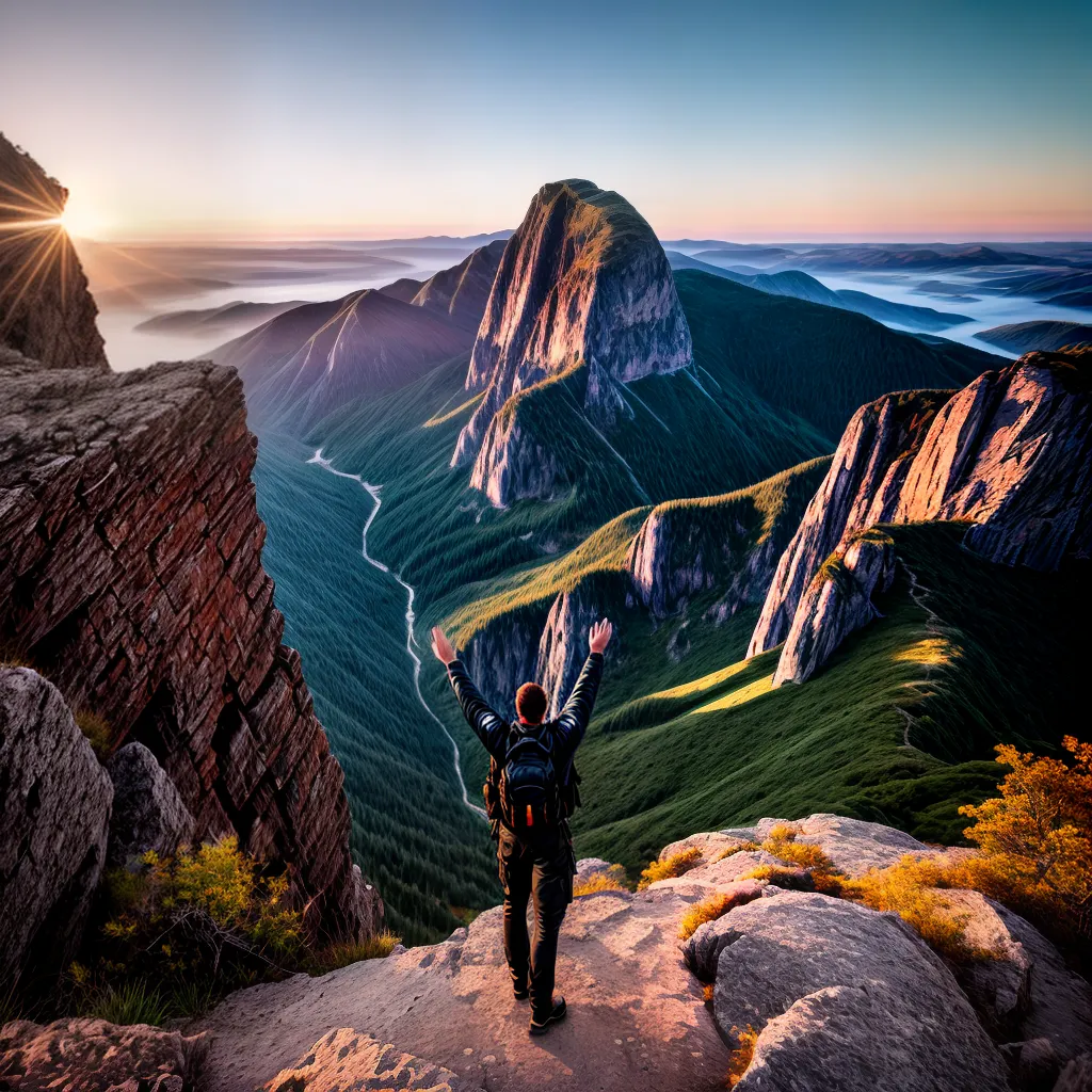 O Que Significa Sonhar com Conquistas e Vitórias. 3 Fotos conquista por do sol montanha 7